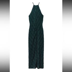 Zara dress, forest green color, thick fabric, never worn